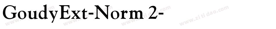 GoudyExt-Norm 2字体转换